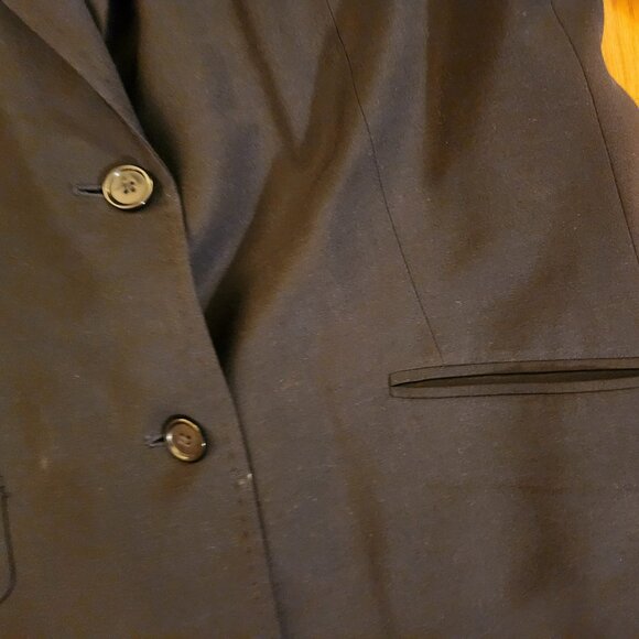 Navy Blue Talbots Boyfriend Two Button Blazer Women's Size 14L Great Condition - Picture 5 of 15